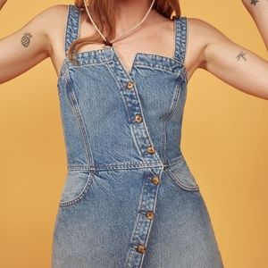 Reformation Gabriela Denim Dress